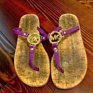 Michael Kors sandals purple Sz 9